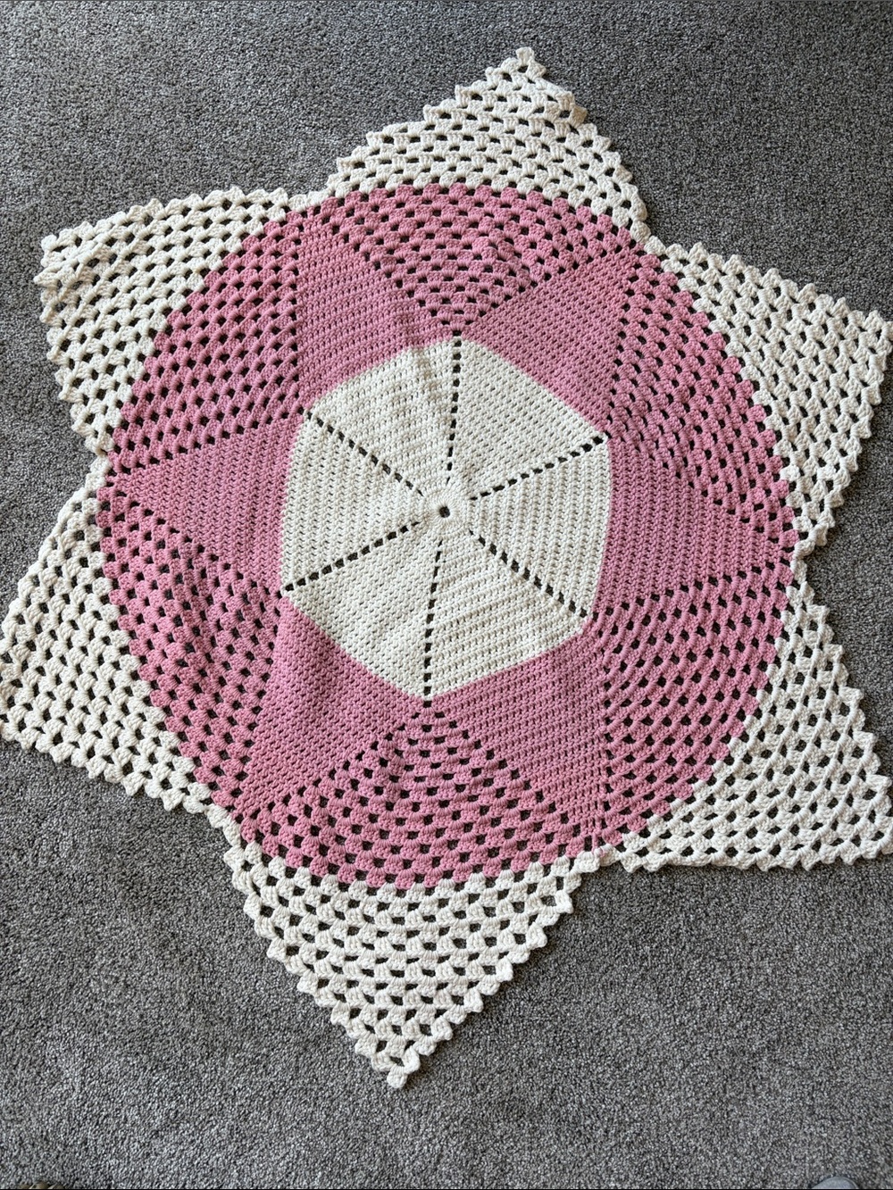 Handmade Star Crochet Drape Cover